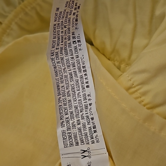 ENGLISH FACTORY Yellow Puff Sleeve Ruffled Drop Waist Mini Hoco Dress Small - Picture 9 of 10